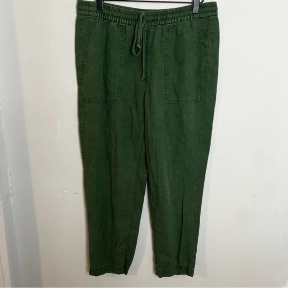 J. CREW- Seaside Pant in Linen Blend Casual Pull On Travel Lightweight Resort - Picture 2 of 7